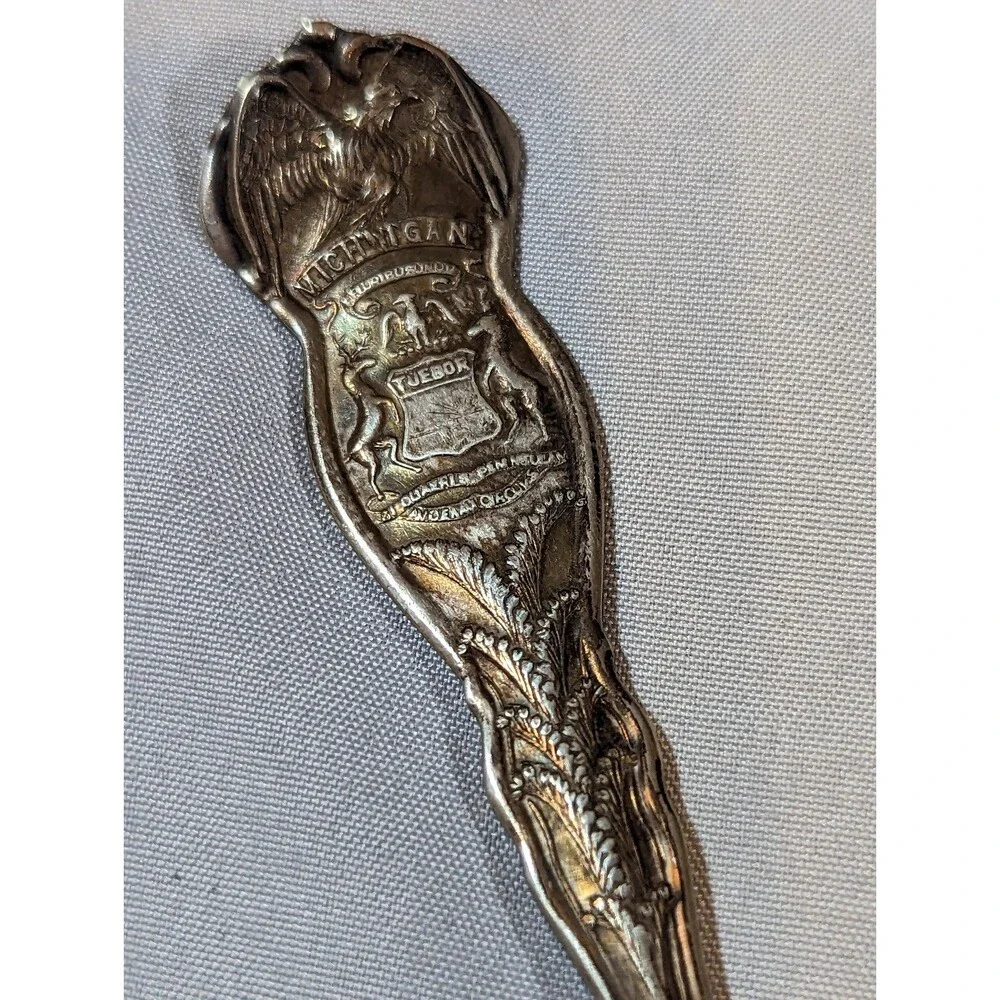 Michigan Souvenir Spoon William Rogers & Son